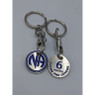 NA 30, 60, 90, 6 Months and 9 Months Silver Key Chains - Narcotics Anonymous