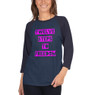 Women's Twelve Steps To Freedom 3/4 sleeve raglan shirt