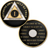 AA Bronze with Gold, Nickel, and Black Enamel - 1 1/2" [Challenge Coin Size]