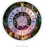  Etched Glass Christmas Tree Ornaments - Live And Let Live COVID 19