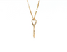 14k Gold Simple Wire Look Pendant – Small Size, 0.5g, Hand-Finished & High Polished, Pendant Only