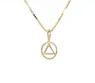 14k Gold Simple Wire Look Pendant – Small Size, 0.5g, Hand-Finished & High Polished, Pendant Only