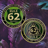 Rule 62 We Are Not A Glum Lot Affirmation Medallion - Don't Take Yourself Too Damn Seriously!