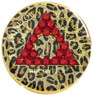 AA Crystallized Leopard Light Siam Anniversary Medallion 1-39 years