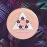 Bling Tri-Plate Medallion Pink 10th Step - AA Alcoholics Anonymous