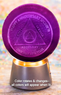 AA Sponsor Crystal Coin Sphere Medallions