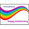 LGBTQ, Happy Anniversary Card / Recovery Greeting Card