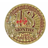 Gold Metal 18 Month Whiner Medallion with Coin Capsule -Heavy Metal Gold Metal 18 Month Whiner Medallion with Coin Capsule -Heavy Metal