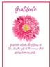 Gratitude, Pink Flower Card Recovery Greeting Card