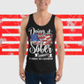 2nd Annual Doing It Sober Original American Flag Party Unisex Tank Top