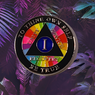 New AA Rainbow Recovery Medallion (Years 1-50)