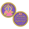 NA Butterfly Purple/Pink Anniversary Cake Medallion (1-20 years)