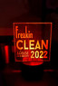 Personalized Freaking Clean Since (date or year) Laser Engraved LED Light Up Display Personalized Freaking Clean Since (date or year) Laser Engraved LED Light Up Display