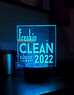 Personalized Freaking Clean Since (date or year) Laser Engraved LED Light Up Display Personalized Freaking Clean Since (date or year) Laser Engraved LED Light Up Display
