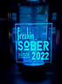 Personalized Freaking Sober Since (date or year) Laser Engraved LED Light Up Display Personalized Freaking Sober Since (date or year) Laser Engraved LED Light Up Display