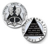 Bill & Bob Anniversary Coin Slate Medallion (1-55 yrs) 24 hrs, 18 mnths