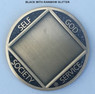 NEW! NA Glitter Personalized Engravable Narcotics Anonymous NA Medallion w/Multiple Colors!