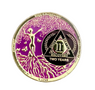 Goddess Tree Of Life Magenta Specialty AA Recovery Medallion