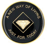 NA Recovery Black & Gold Yearly Recovery Medallion (1-40) 18 months