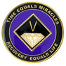 NA Recovery Black & Purple Yearly Recovery Medallion (1-40) 18 months