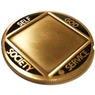 NEW! NA Antique Gold Personalized Engravable Narcotics Anonymous NA Medallion w/Multiple Colors!