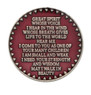 The Spirit of Healing Native American Affirmation AA Coin