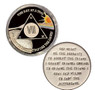 Sun and Moon AA Medallion  1-65 Years Unique Sobriety Gift