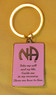 NA 3rd  Step Prayer In Pink and Gold Key Tag