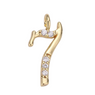 CZ Number Charms, Gold Fill , Bracelet Necklace Charm, Number 1-12 CZ Number Charms, Gold Fill , Bracelet Necklace Charm, Number 1-12