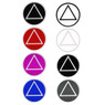 Set of 8 3" RS5 Round AA Recovery Symbol Stickers, All 8 Different Colors Set of 8 3" RS5 Round AA Recovery Symbol Stickers, All 8 Different Colors