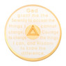 New Premium AA Yearly Purple Luxe Glitter Recovery Medallion