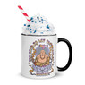 Let That Shit Go Buddha Mug with Color Inside Let That Shit Go Buddha Mug with Color Inside