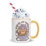 Let That Shit Go Buddha Mug with Color Inside Let That Shit Go Buddha Mug with Color Inside
