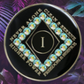 NA Black Clean Time Yearly Medallion with Peridot AB Crystals Yrs 1-40