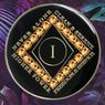 NA Black Clean Time Yearly Medallion Colorado Topaz Gold Crystals Yrs 1-40