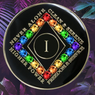 NA Black Clean Time Yearly Medallion Rainbow Crystals Yrs 1-40