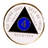 New Premium AA Yearly Blue & Black Regal Recovery Medallion