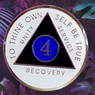 New Premium AA Yearly Blue & Black Regal Recovery Medallion