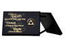 Horizontal Black Serenity Prayer Wooden Medallion Display Holder