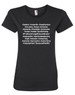 Women's Hashtag Recovery Black Cotton Tee