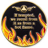 24k Plated AA Flames Anniversary Medallion - Years 1-40/24hrs/18mnths 24k Plated AA Flames Anniversary Medallion - Years 1-40/24hrs/18mnths