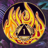 24k Plated AA Flames Anniversary Medallion - Years 1-40/24hrs/18mnths