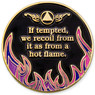 24k Plated AA Pink Flames Anniversary Medallion - Years 1-40 24k Plated AA Pink Flames Anniversary Medallion - Years 1-40