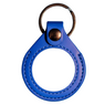 Two-sided Blue Key Fob Black Finish Medallion Holder Two-sided Blue Key Fob Black Finish Medallion Holder