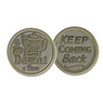 Bronze Coffee Pot Coin - "One Day At A Time" - Keep Coming Back! Bronze Coffee Pot Coin - "One Day At A Time" - Keep Coming Back!