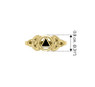 AA Recovery Solid Yellow Gold Ring with Inlay Stone