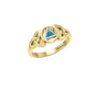 AA Recovery Solid Yellow Gold Ring with Inlay Stone