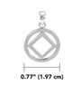 NA Symbol .925 Silver Pendant