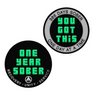 Black Coin Set 1 Year Recovery Coin Set-Glow in the Dark