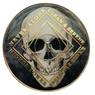 NA Skull Black Clean Time Yearly Medallion Yrs 1-20 ,25